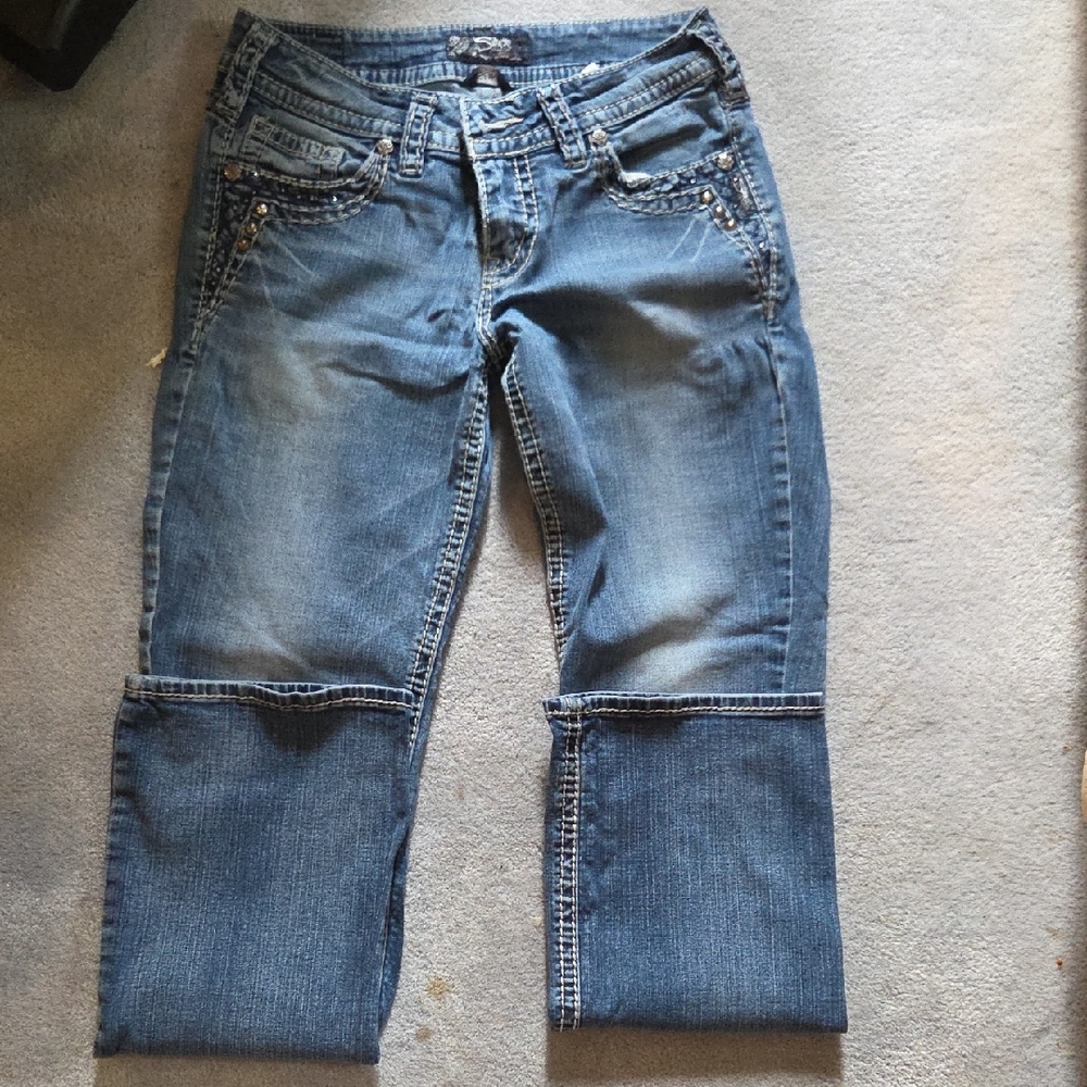 Silver Jeans Blue Ankle Cropped Denim
